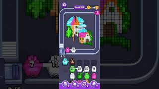Level 193 very hard pink home puzzle! #pixelflow #level193 subscribe for more!