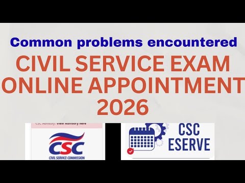 Civil Service Exam Online Appointment 2026 Problems Encountered/Common ...