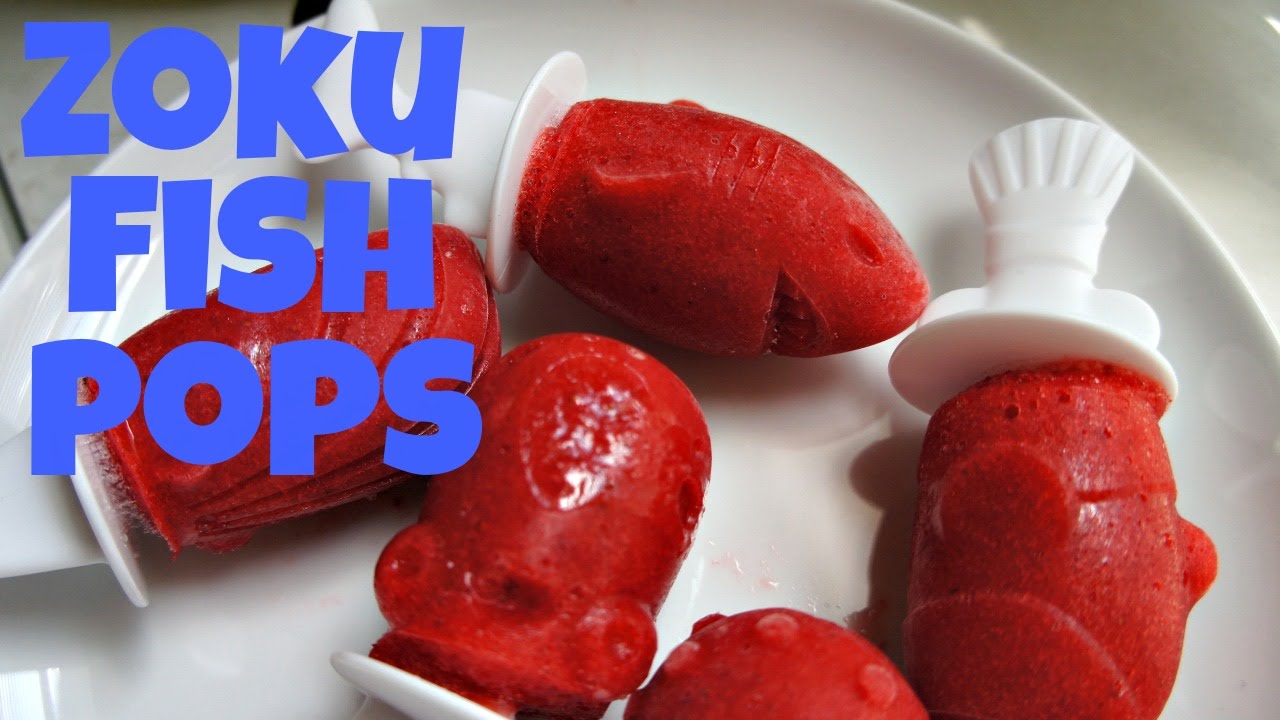 How to Make Fruit Popsicles Zoku Fish Pop Mold YouTube