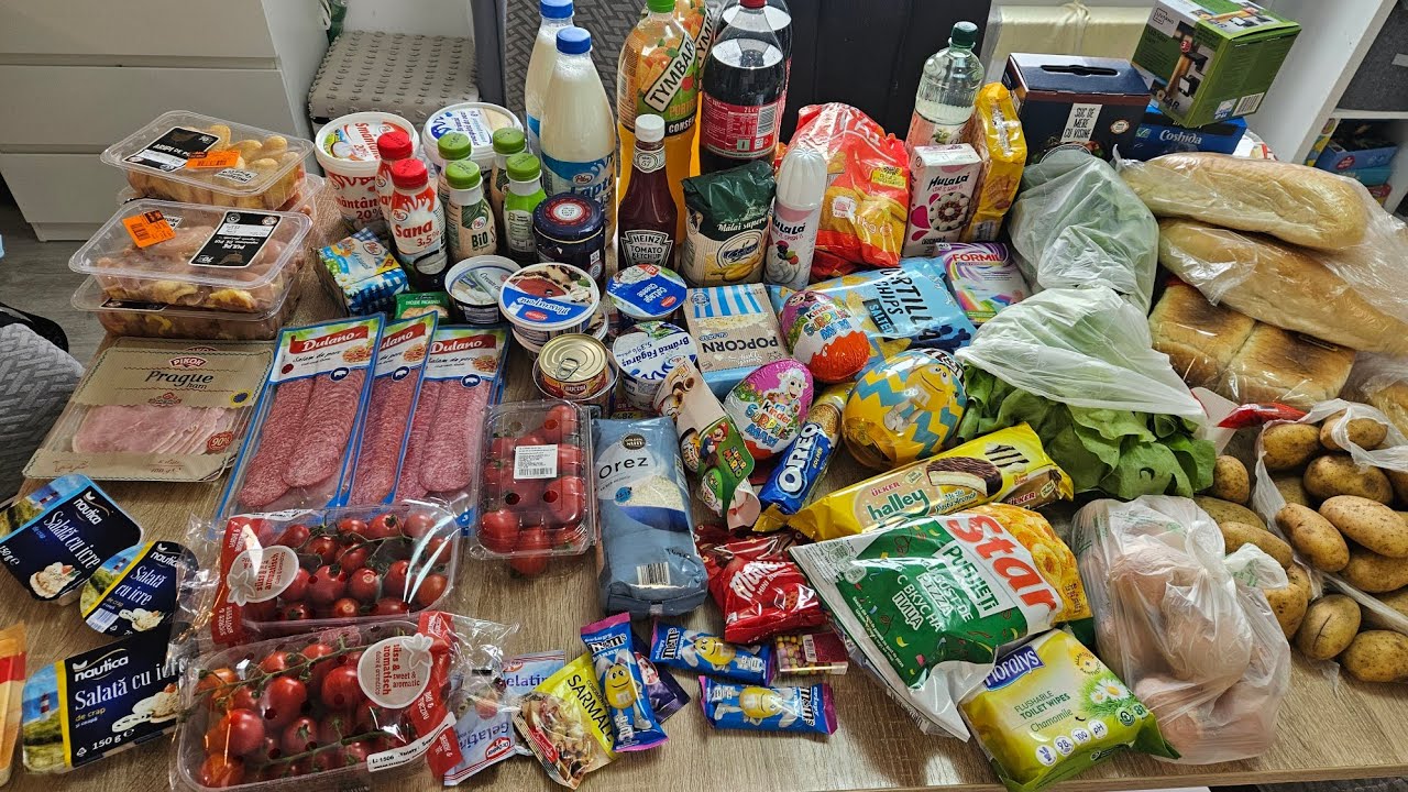 Cumpărături  din Lidl și Carrefour-aprovizionare pentru Paște