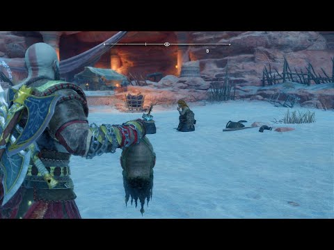 God of War Ragnarök/Рагнарёк - Труд и молот Тора (Секретная сцена после основного сюжета)