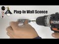 Nunu lightinghow to install a plugin wall sconce