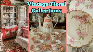 🌹New🌹COLLECTION OF VINTAGE CROCKERY BLOOMING BEAUTY: Showcase Your Style Floral Chinaware Home Decor