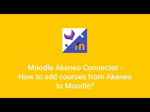 Moodle Akeneo Connector - How to add courses from Akeneo to Moodle