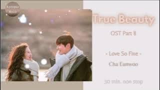 [True Beauty OST Part 8 ] || Love So Fine || - Cha Eunwoo - 30min non stop