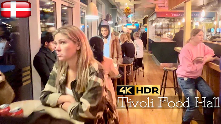 Tivoli Food Hall walk // 4K HDR Tour November 2021 // Copenhagen Denmark
