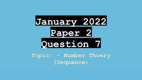 CXC (CSEC) Math Paper 2 | January 2022  Question 7