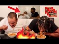 Nuclear Fire NOODLE CHALLENGE | 2X SPICY - Gone Wrong! DAD PASS OUT! (Prank)