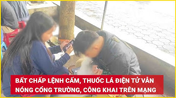 Bất chấp lệnh cấm, thuốc lá điện tử vẫn nóng cổng trường, công khai trên mạng | Báo Lao Động