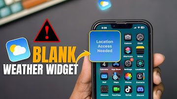 How To Fix Blank Weather Widgets On iPhone | Widget Showing No Weather Data on iPhone