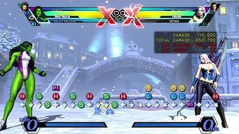 UMVC3: She-Hulk - "Lights Out!" Combo