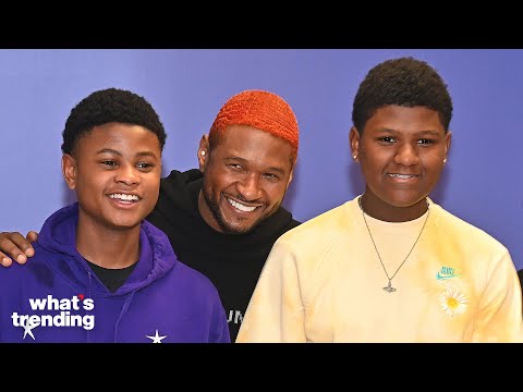 Usher's Son Steals Dad's Phone to Message PinkPanthress