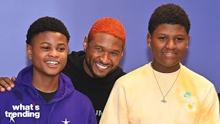 Usher's Son Steals Dad's Phone to Message PinkPanthress