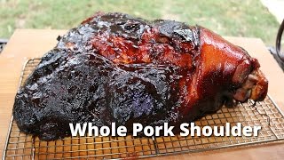 Whole Pork Shoulder Recipe | BBQ Pork Shoulder on Ole Hickory Smoker Malcom Reed HowToBBQRight