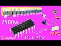 How to make a simple inverter 7500W, 12 to 220v IRF 3205, creative prodigy #24