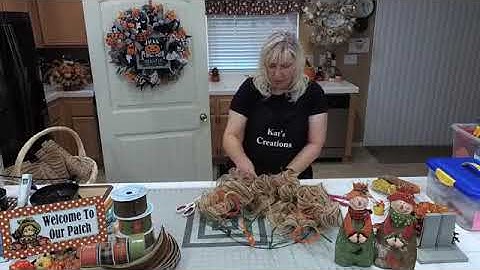 How to Make a Fall Scarecrow Wreath Making Tutorial