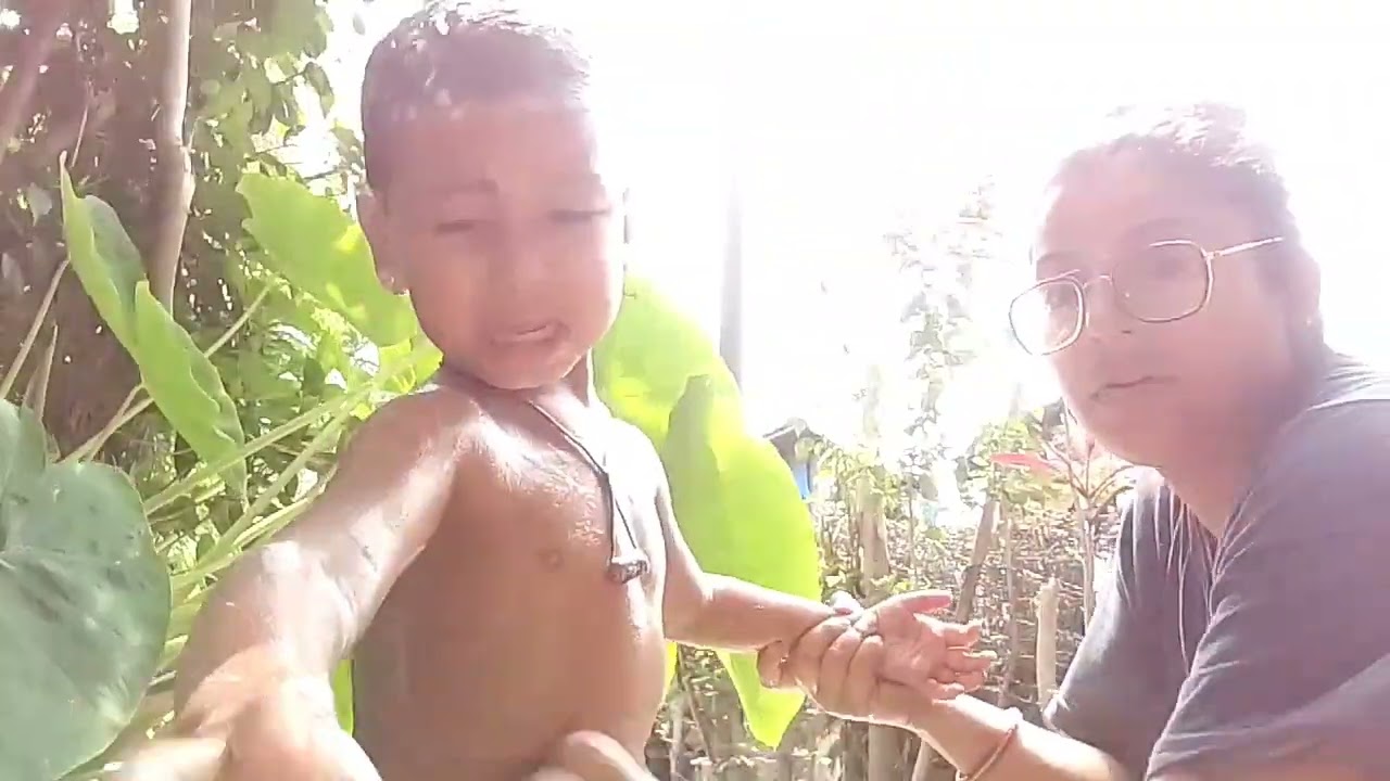 Rahang ko bath time + Masti time // Cute Baby Rahang Rai