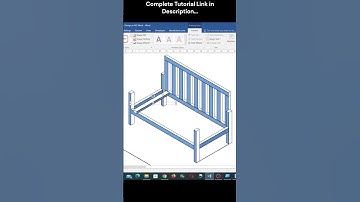 3D Sofa Design in MS Word   MS Word 3D  #word #msword #furnituredesign
