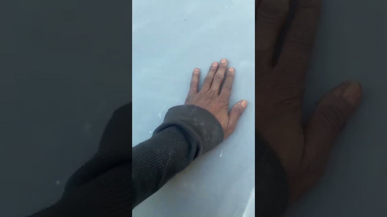 HOW TO SAND AND WATER PUTTY A 3 piece slate pool table by YUNG JAMES