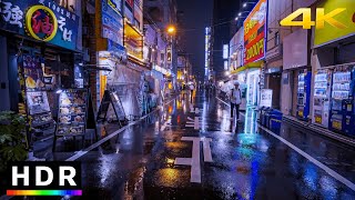 Rainy night in Akihabara, Tokyo - Summer 2023 // 4K HDR Spatial Audio