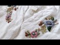 [프랑스 자수 SUB] 빈티지한 색감의 꽃 자수 / Vintage Flowers Hand Embroidery