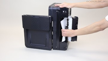 Removing jammed paper: inside rear cover