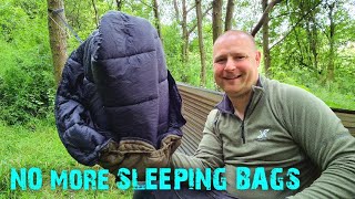 I'VE STOPPED using sleeping bags in hammocks, ONEWIND TOP QUILT