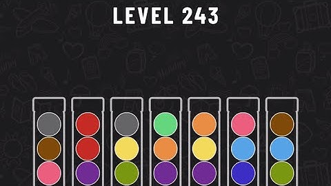 Ball Sort Puzzle Level 243 #ballsortpuzzle #ballsortpuzzlegameplay #puzzlegame #mobilegames