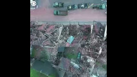 Drone footage shows the damage caused by a 6.4 magnitude earthquake in Petrinja, Croatia