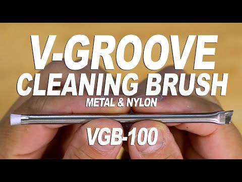 V-Groove Cleaning Brush, Metal & Nylon