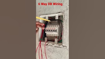 6 WAY MCB DB|| #wiring #short #video