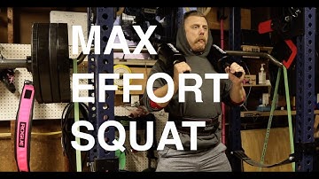 Max Effort: SSB Banded Box Squat