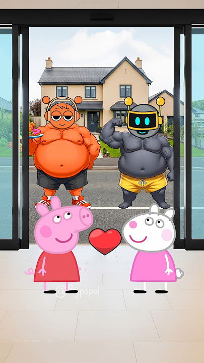 The Magic Door of Love | Peppa Pig, Suzy Sheep, Sprunki Orange, Sprunki Funbot #peppa #funny