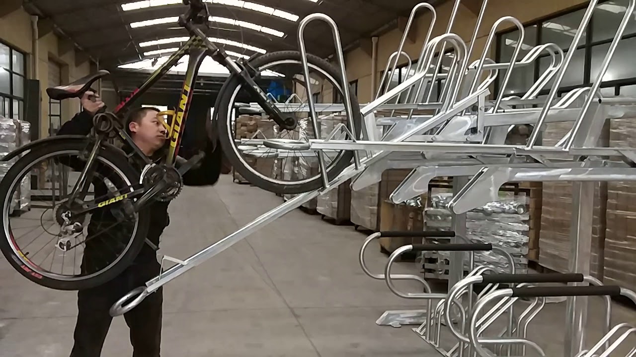 2 Tier Bike Rack two tier bike rack YouTube