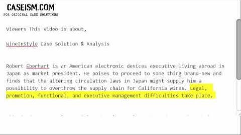 WineInStyle Case Solution & Analysis- Caseism.com