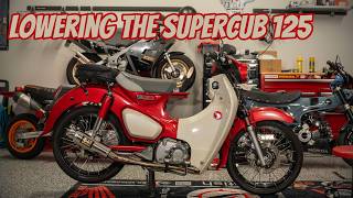 Lowering the front suspension of the 2021 Honda Super Cub 125