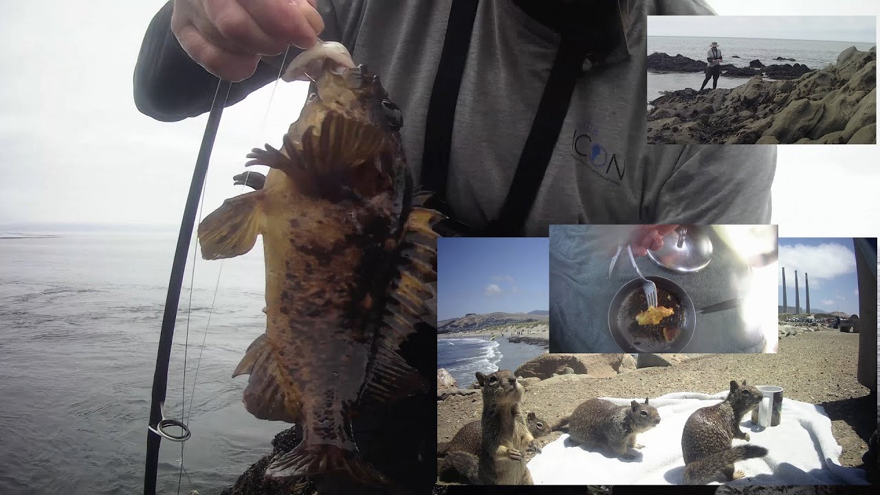 Fishing the Coves North Of Cayucos. Catch and Cook Black and Yellow Rock Fish. Fishing the Coves North Of Cayucos. Catch and Cook Black and Yellow Rock Fish.