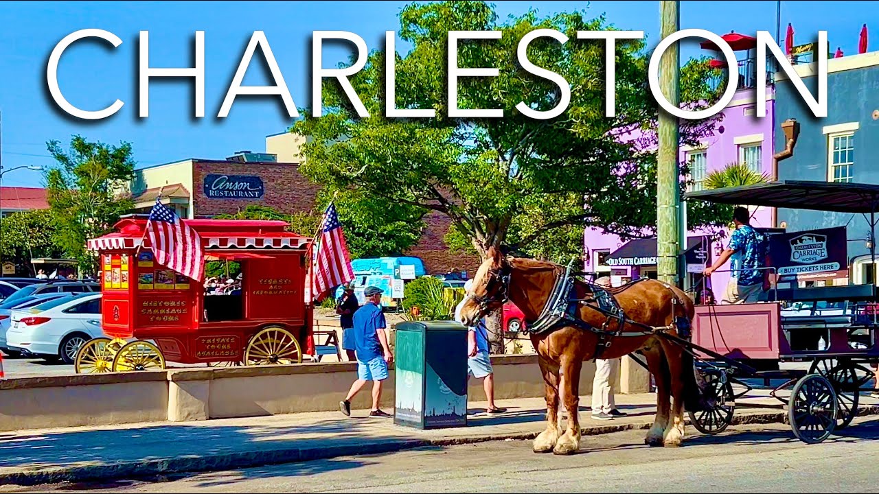 🔴 4K Historic City Market Downtown Area Southern Tour Walk Travel