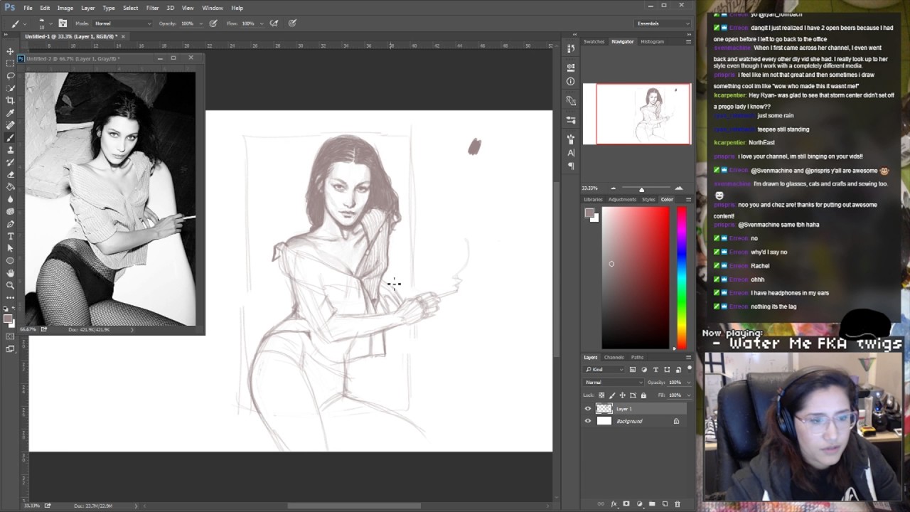 Watch Me Draw Twitch Photo Study