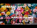 Flores Fantasías de primavera (Manualidades) parte 2