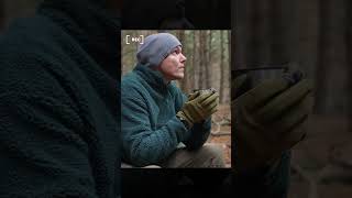 The cabin was built solely from recycled pallet wood #outdoorliving #bushcraftsurvival #survival