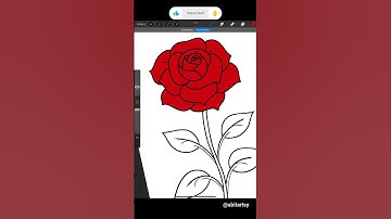 Draw this rose in procreate🌹| #rose  #shorts #viralshorts #share #draw