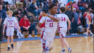 Braylan Davis #1 player in the class of 2030 middle school catholic league playoff game