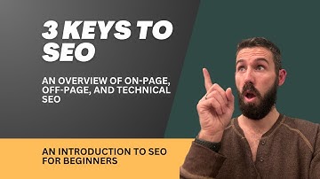 A Brief Overview of On-Page, Off-Page, and Technical SEO - SEO for Beginners