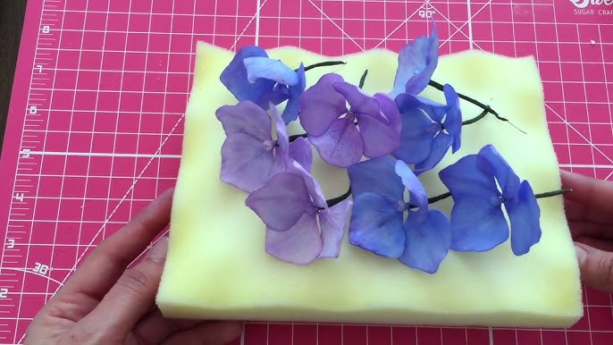 How to make Wafer Paper Blue Hydrangeas