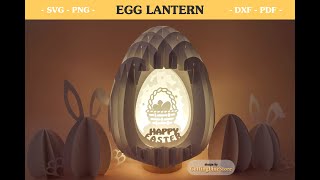 Famous How To Make Easter Egg Pop up Lantern - Tutorial - Easter Egg Svg Profile