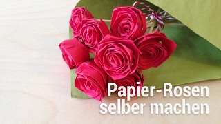 Anleitung Zum Falten Von Papier-Rosen