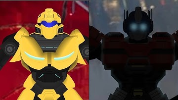 Optimus Prime and Bumblebee scene Transformers ONE - Stick Nodes