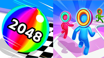 Satisfying Mobile Games - Ball Run 2048 | Layer Man 3D - All Levels Gameplay
