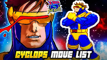 CYCLOPS MOVE LIST - X-Men vs. Street Fighter (XvSF)